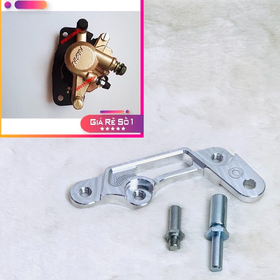 PÁT xe Vario đời 2018 đi đĩa 220mm gắn heo có sẵn của xe  , làm bằng nhôm cnc nguyên khối