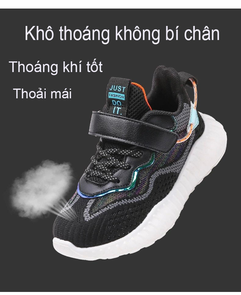 Giày thể thao trẻ em nam nữ dệt kim Phong Cách Hàn Quốc mã 5886