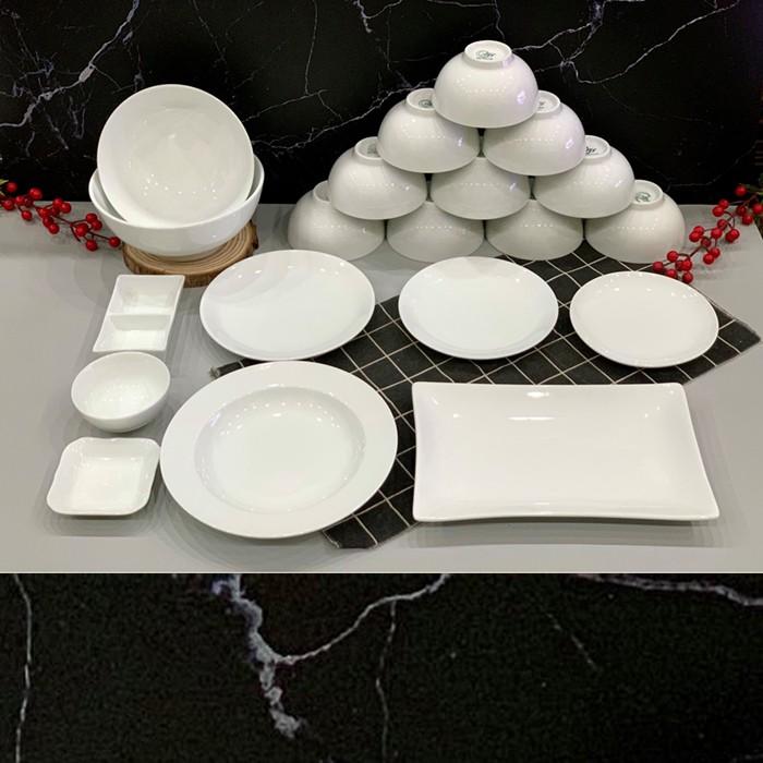 Bộ bát đĩa sứ cao cấp cho gia đình bộ đồ ăn
