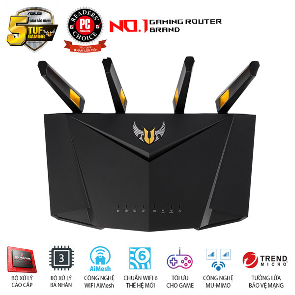 Router Wifi ASUS TUF Gaming AX3000- Hàng chính hãng