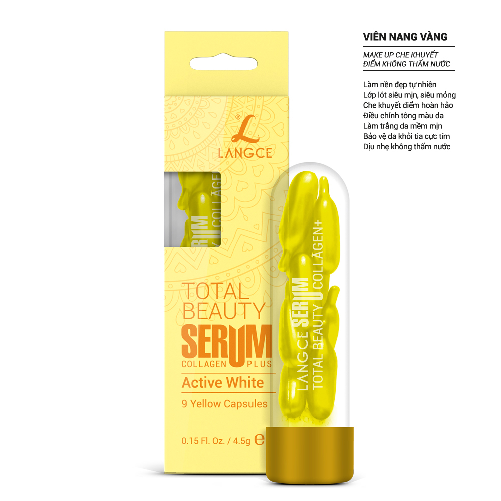 SERUM COLLAGEN+ ĐẸP DA VIÊN NANG VÀNG (9 VIÊN) LANGCE