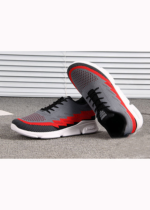 Giày sneaker thể thao nam năng động G53 xám đỏ