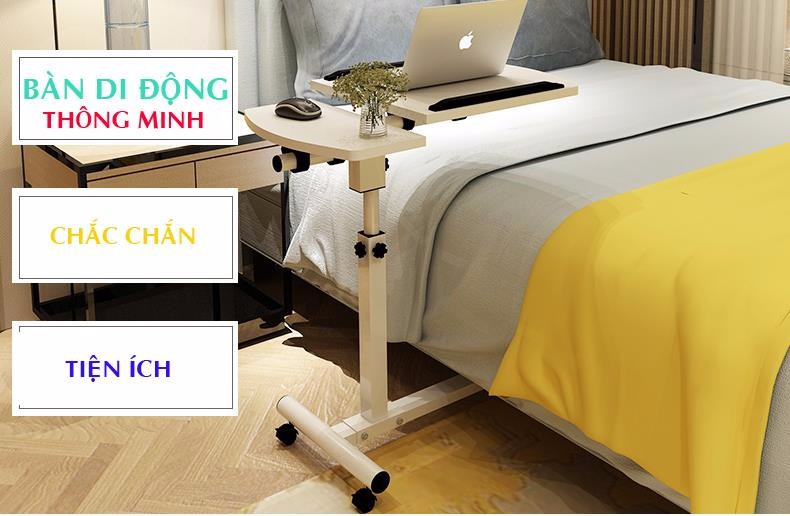 Bàn làm việc có bánh xe