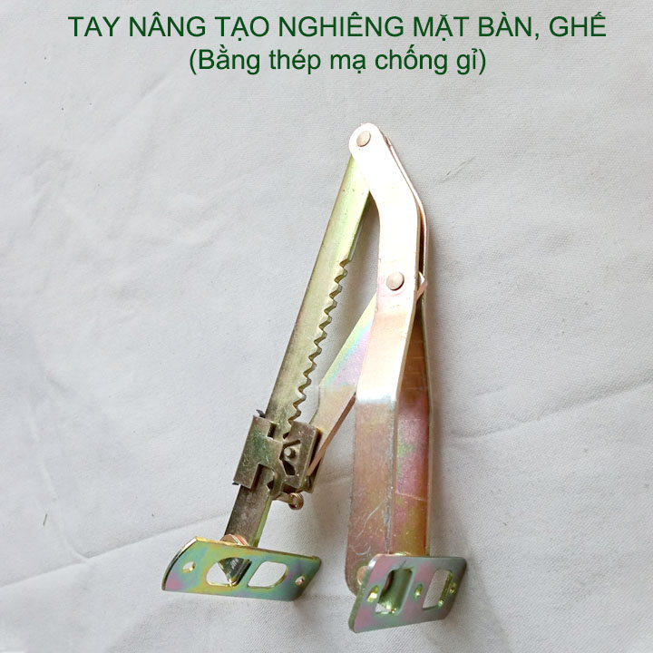 01 Tay nâng tạo nghiêng mặt bàn học, bàn làm việc, ghế, giường đa năng bằng thép dày mạ chống gỉ