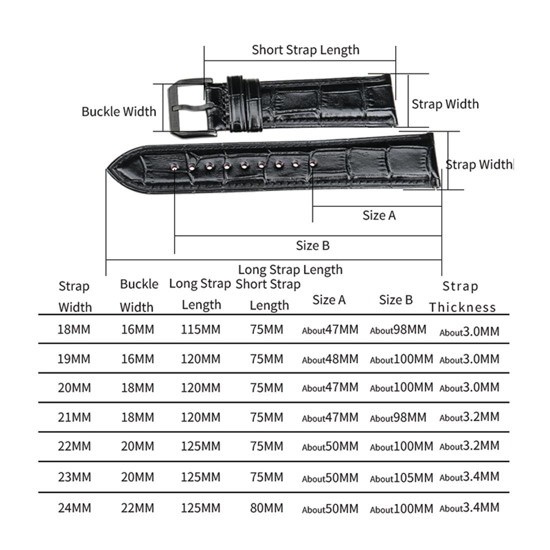 Da Bê Dây Da Nam 18Mm 20Mm 22Mm 24Mm Mềm Handmade Ban Nhạc Dây Dành Cho Samsung Galaxy Samsung Galaxy huawei Amazfit Dây Đồng Hồ