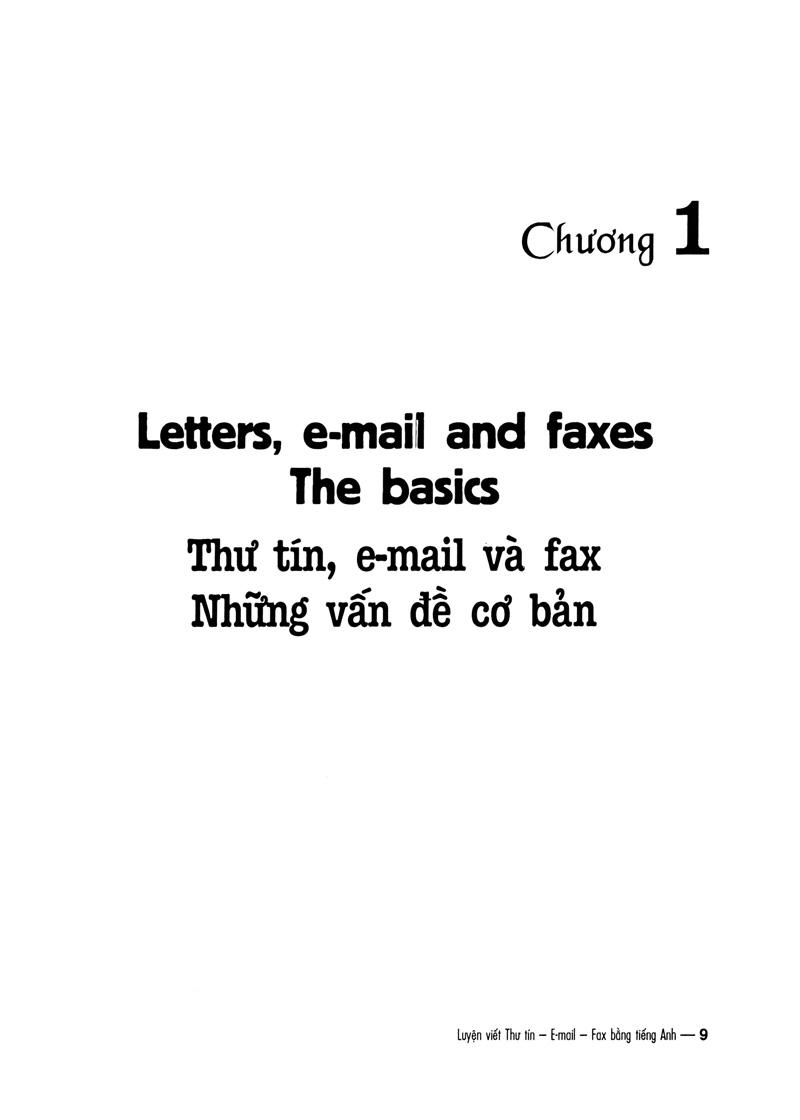 Luyện Viết Thư Tín...E-Mail...Fax...Bằng Tiếng Anh