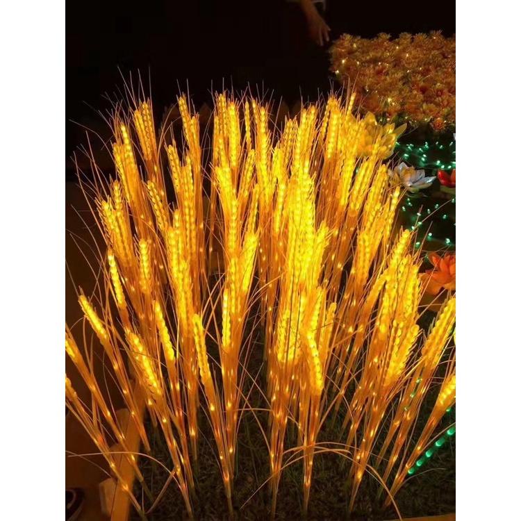 Đèn LED Trang Trí Hình Bông Lúa, Bó 10 Bông Màu Vàng Ấm
