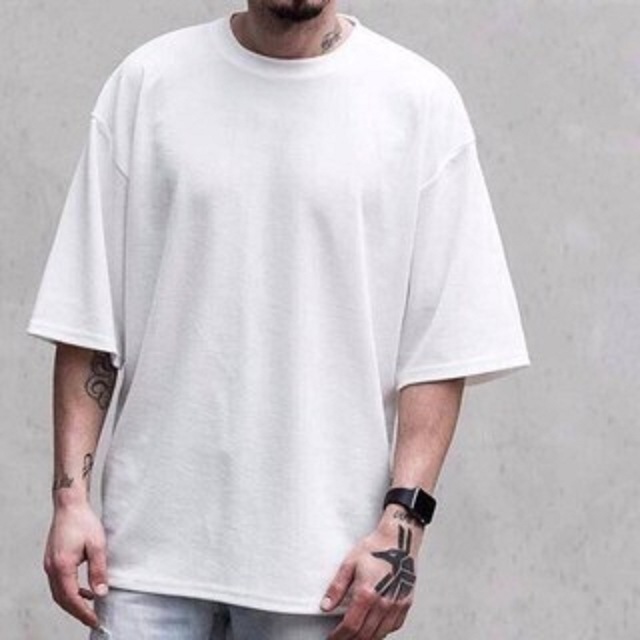 Áo thun Oversize Trắng Trơn Form Rộng Tay Lỡ Unisex Streetwear