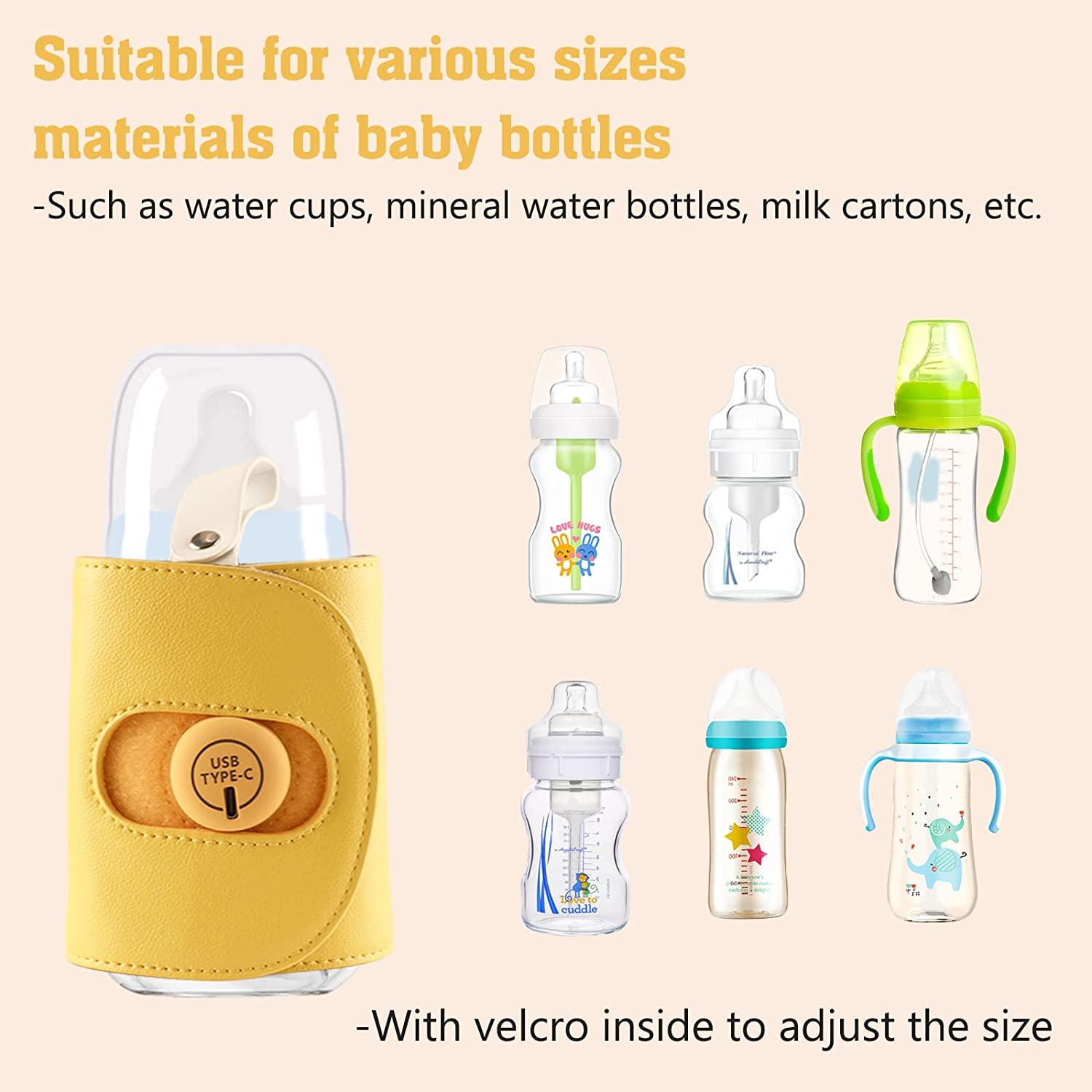 Bộ hâm nóng bình sữa trẻ em, Bình USB di động Bộ hâm nóng bình sữa du lịch Nắp lưu trữ bộ ổn nhiệt
