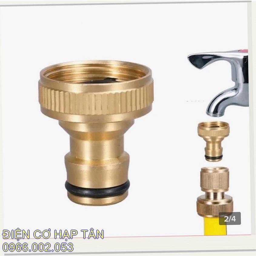 BỘ KHỚP NỐI NHANH BẰNG ĐỒNG - KHỚP NỐI NHANH DÂY CẤP NƯỚC ĐẦU VÀO MÁY RỬA XE  27mm