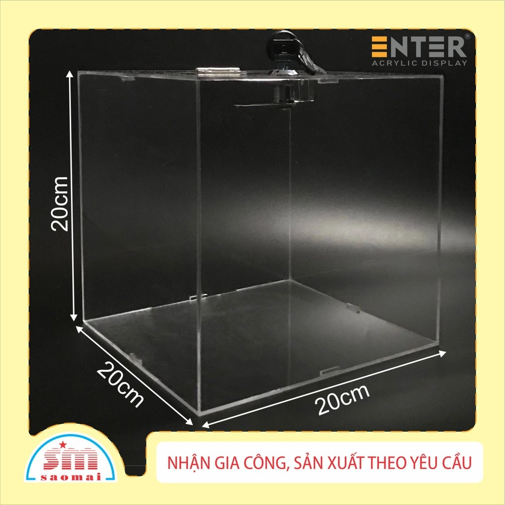 Thùng phiếu mica Enter H11 20x20x20cm 3mm