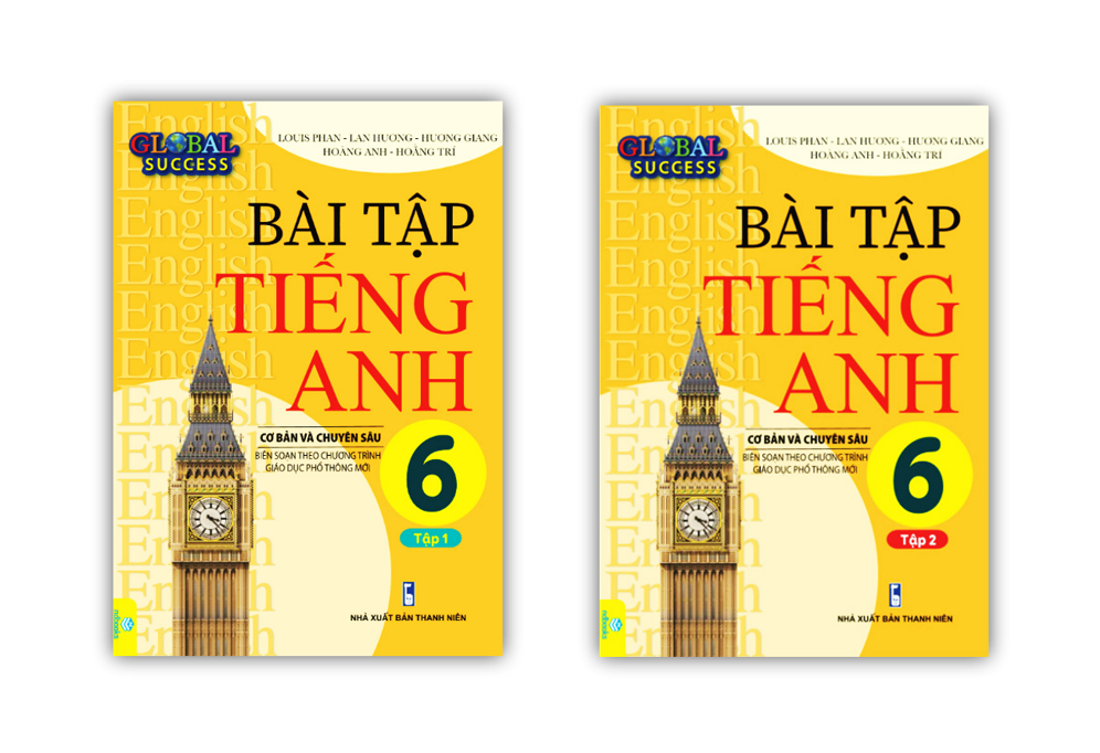 Sách - Combo Bài Tập Tiếng Anh 6 tập 1 + 2 Cơ Bản Và Chuyên Sâu