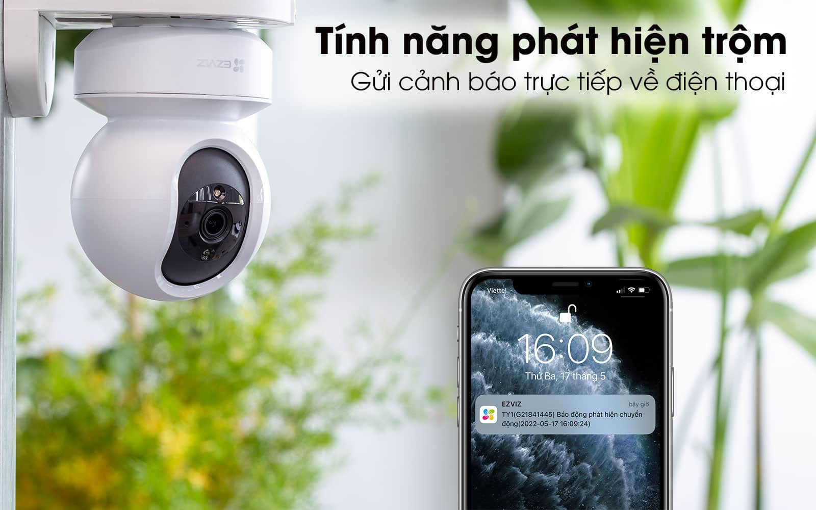 Camera WIFI trong nhà xoay 360 EZVIZ TY1 4MP đàm thoại 2 chiều - Hàng chính hãng