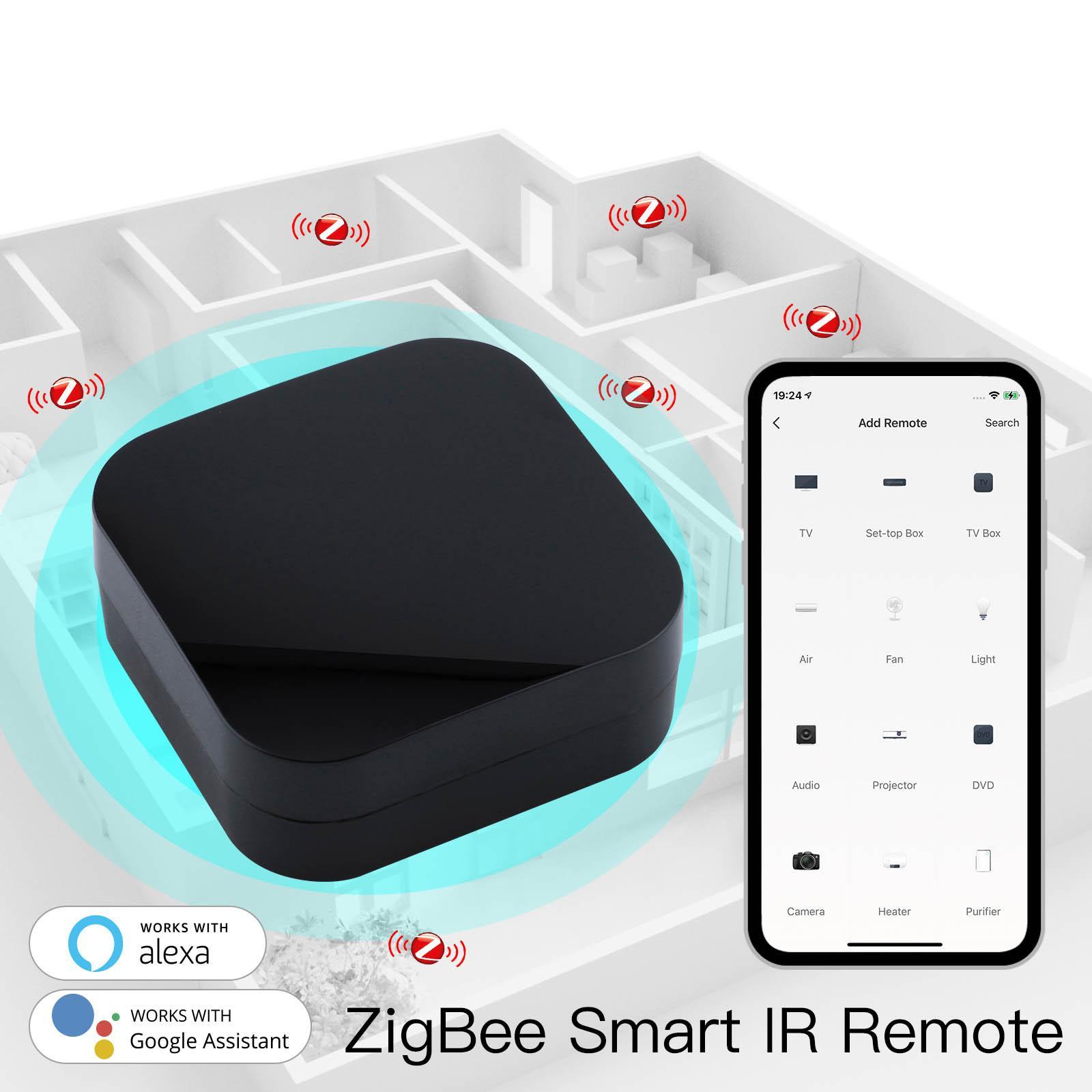 Zigbee IR Remote Controller Smart Home Infrared Remote Control for IR Appliances