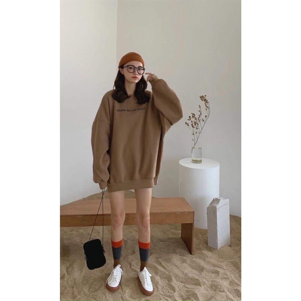 Áo Sweater in bé hớt tóc 