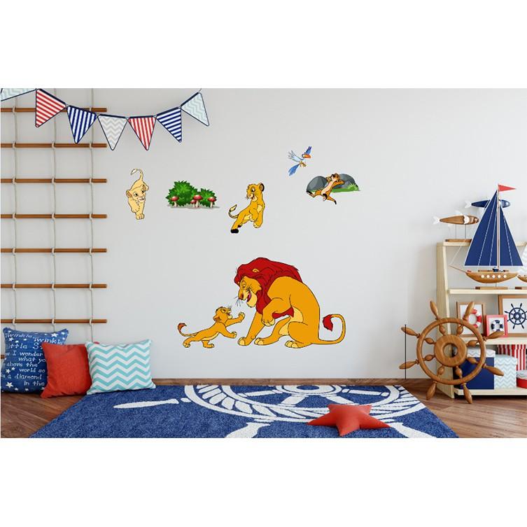 DECAL TRANG TRÍ PHÒNG BÉ VUA SƯ TỬ SỐ 3
