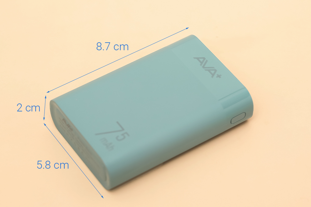 Pin sạc dự phòng 7500 mAh AVA+ LJ JP199 - Hàng chính hãng - Xanh