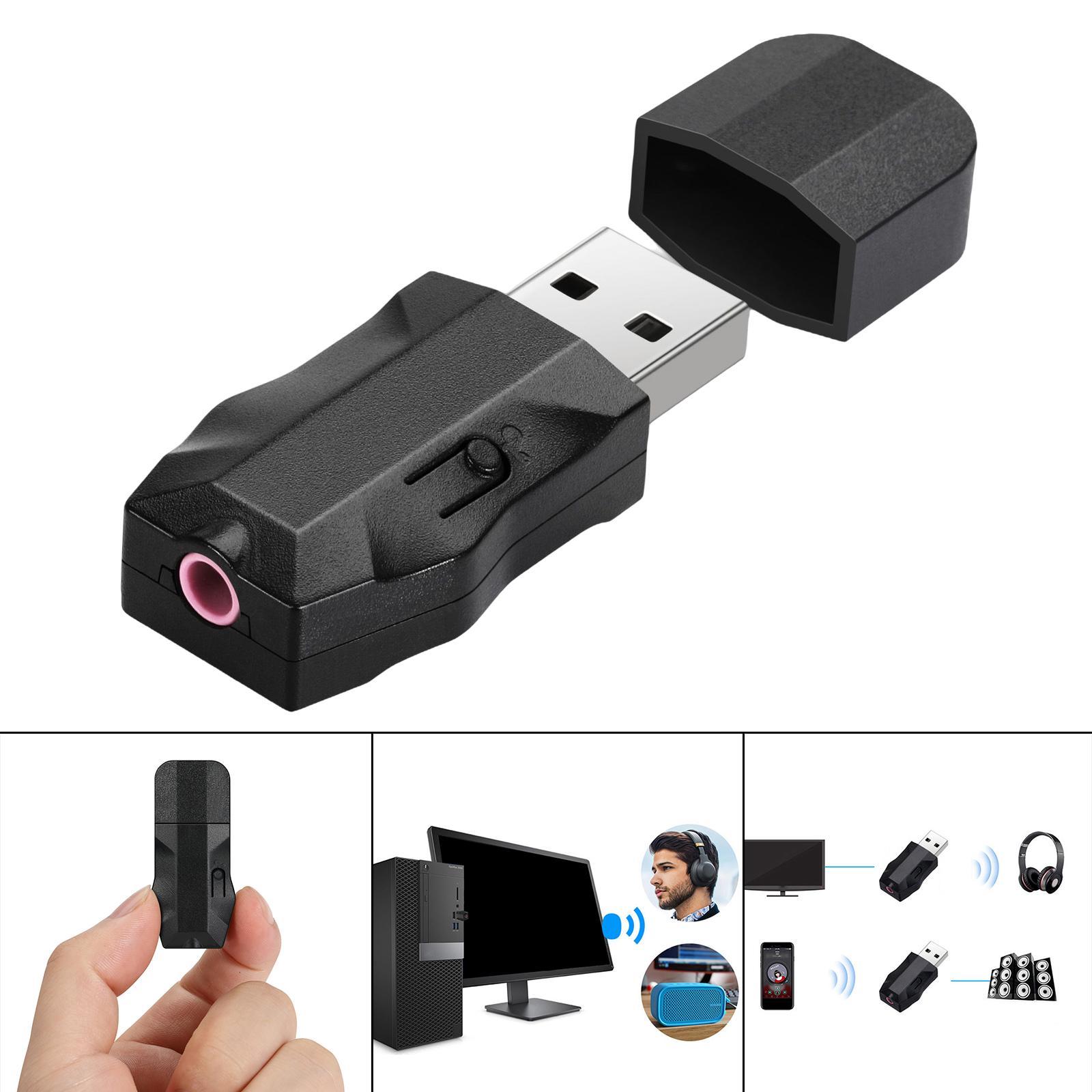 USB Bluetooth 5.0 Audio Receiver 2 in1 Adapter For Car