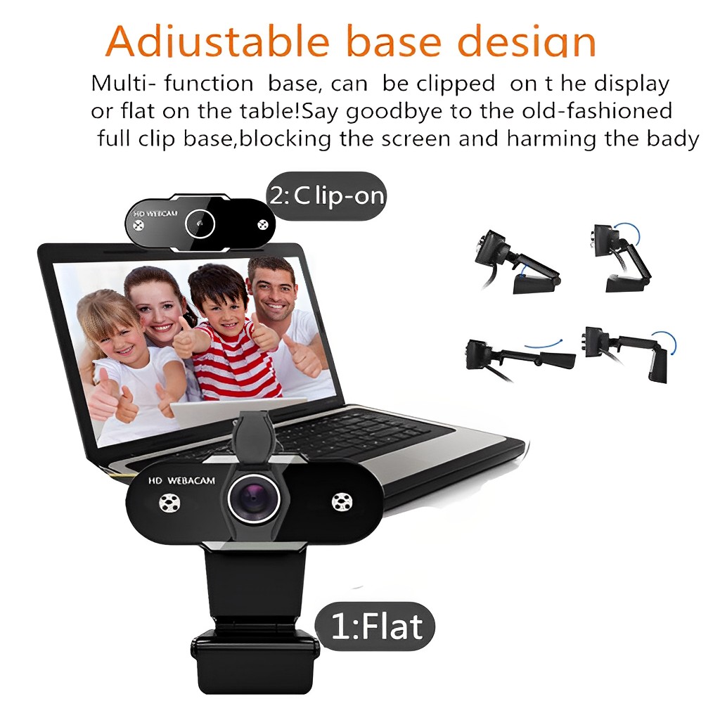 Webcam Full HD 720P 1K2 2K Camera Máy Tính Tự Động Lấy Nét The Deosd WC2 - Hàng Chính Hãng