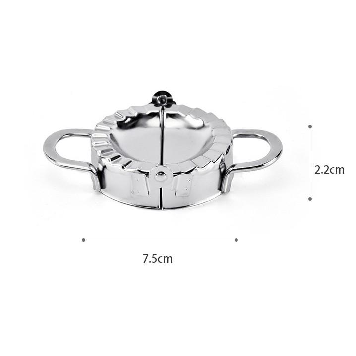 Khuôn há cảo / làm bánh xếp inox 304 LỚN đường kính 9.5 cm