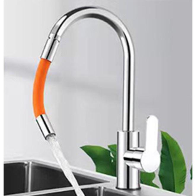Đầu Ống Nối Dài Vòi Nước Phi 15mm. Có Thể Quay 720° Theo Mọi Hướng, Ống Nước Mở Rộng Silicon