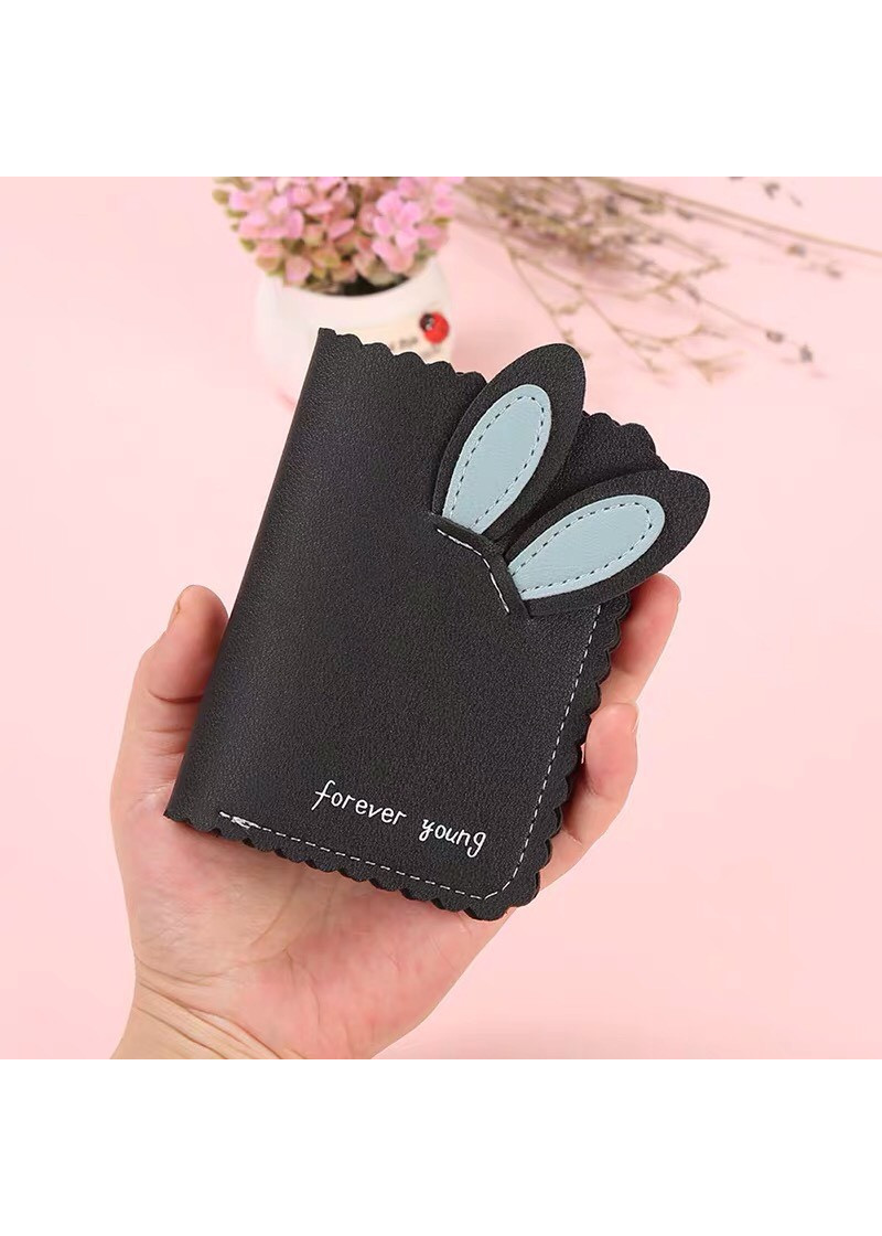 Ví bóp ngắn nữ tai thỏ thời trang siêu dễ thương