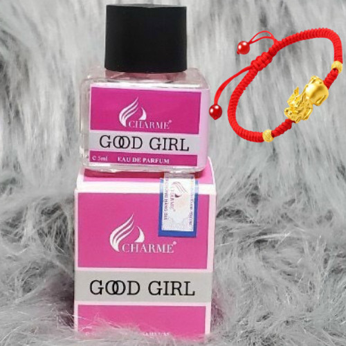 Nước hoa Charme Good Girl chai mini 5ml,Tặng Kèm Vòng Tay May Mắn