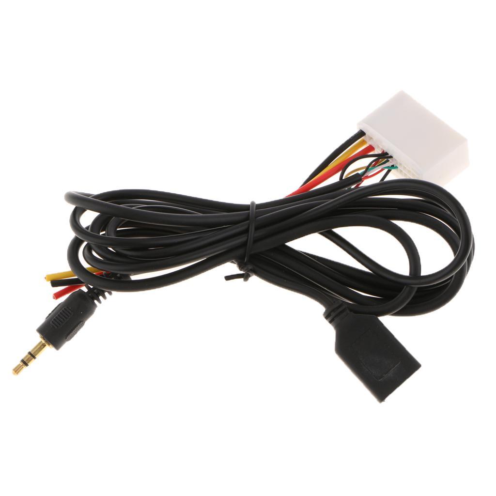 Wire Harness to Connect An Stereo Receiver +USB AUX Line for