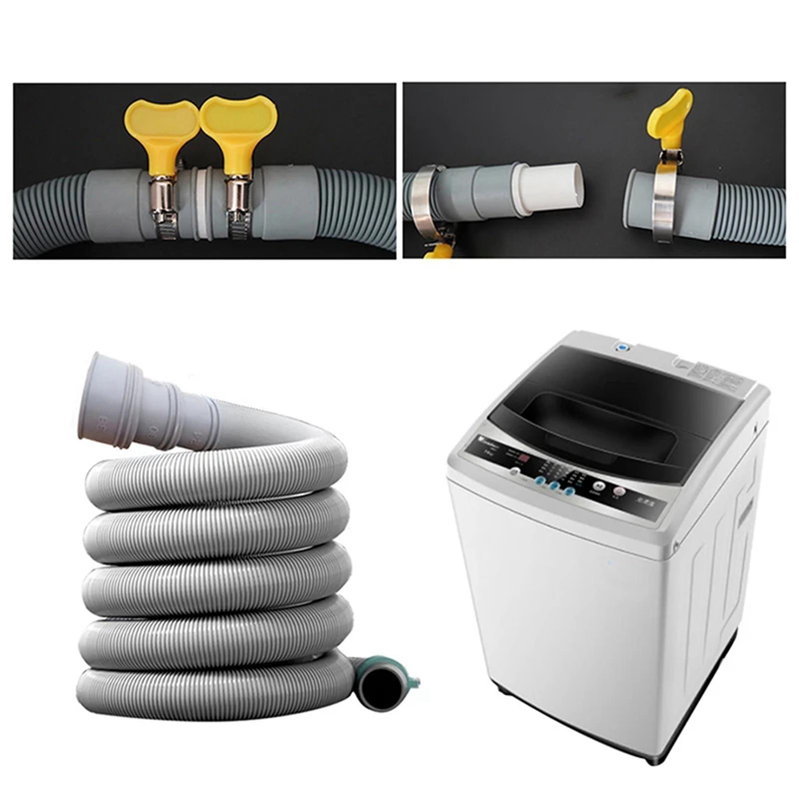 Washing Machine Drain Hose Kit 2M Accessory Easily Install Flexible Replaces
