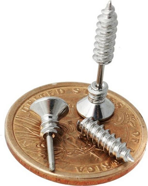 Bông tai ốc vít siêu cool ngầu style Unisex