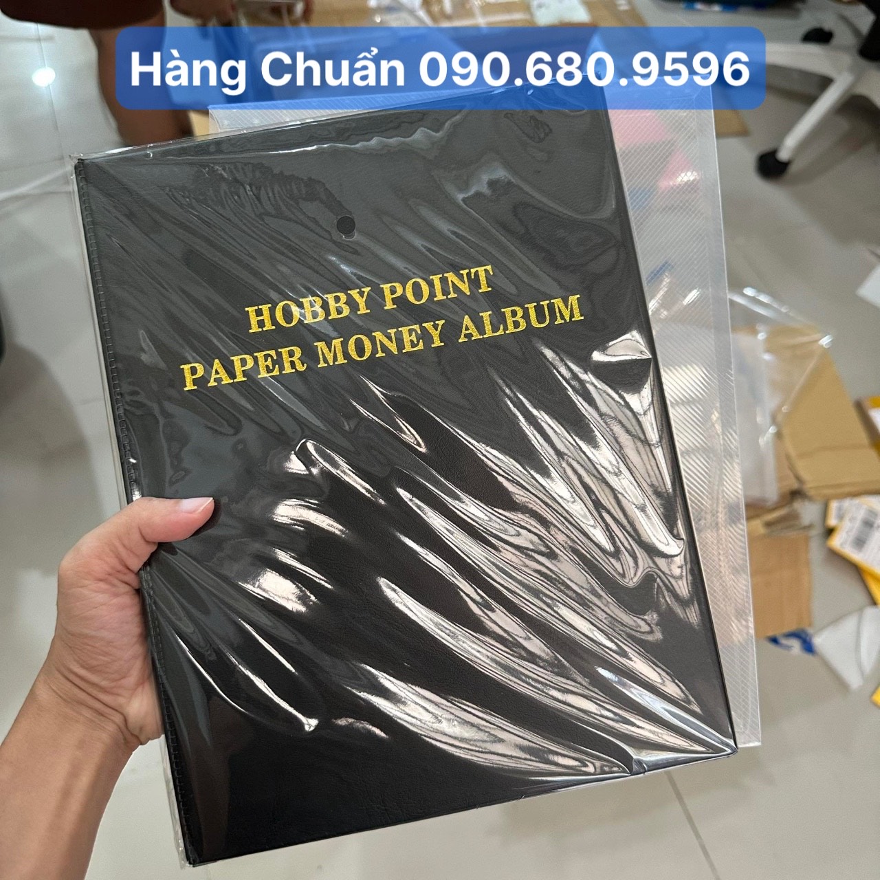 Album đựng tiền giấy 20 lá phơi trong suốt, đựng được 60 tờ tiền, Chính hãng PCCB