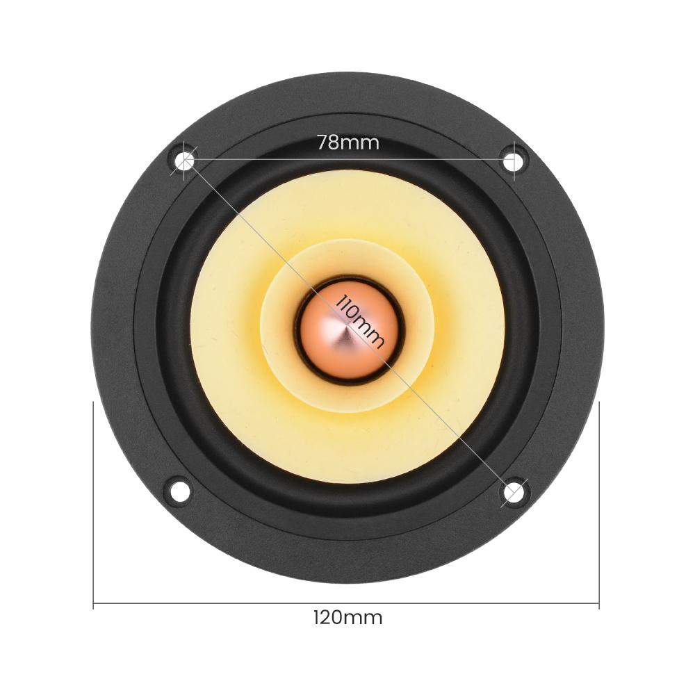 AIYIMA 4 inch Audio Full Loa Trình điều khiển Color: Square 8 Ohm Speaker