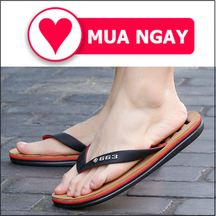 Dép lào, dép tông nam mềm êm chân màu đẹp tươi sang trọng đế cao su chống trơn trượt lịch sự, sang trọng