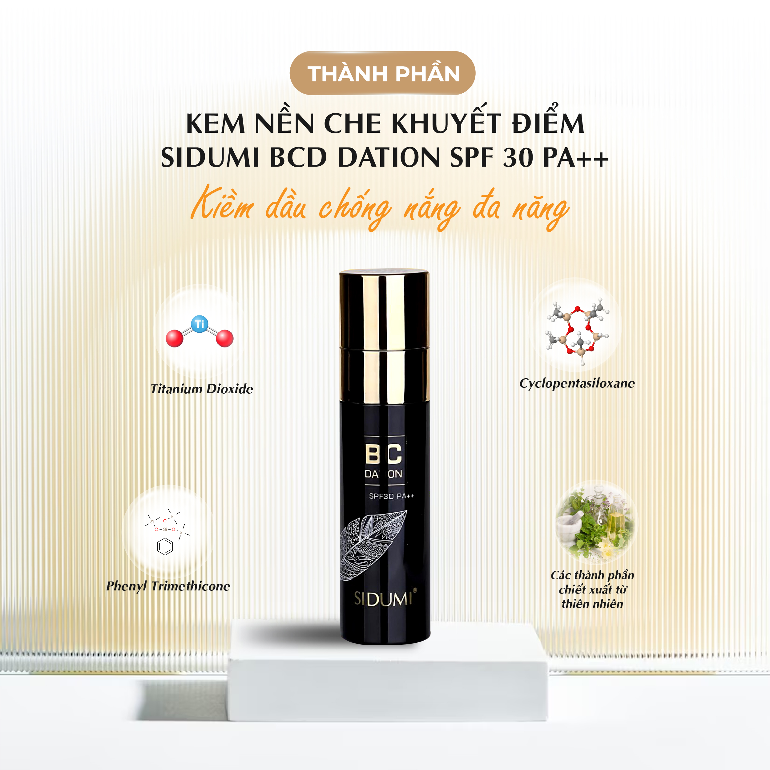 Kem trang điểm nền BCDation SIDUMI