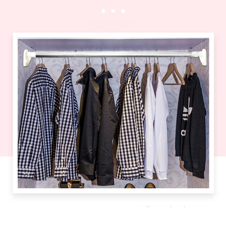 Thanh treo inox cao cấp không cần khoan tường, siêu chắc chắn, khả năng chịu tải cao HT07