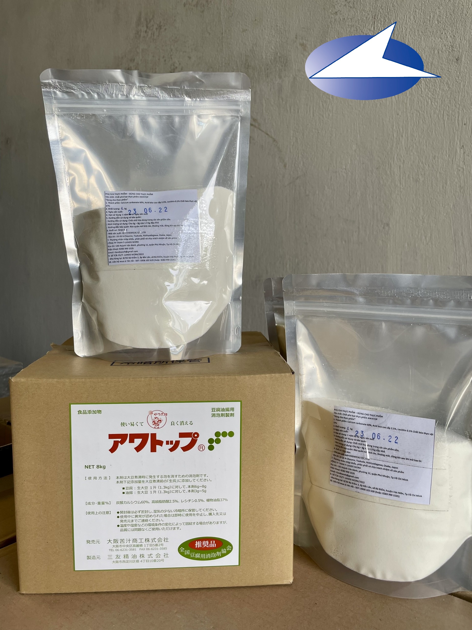 8kg Awatop Nhật Bản chất phá bọt tan bọt sữa đậu nành đậu phụ
