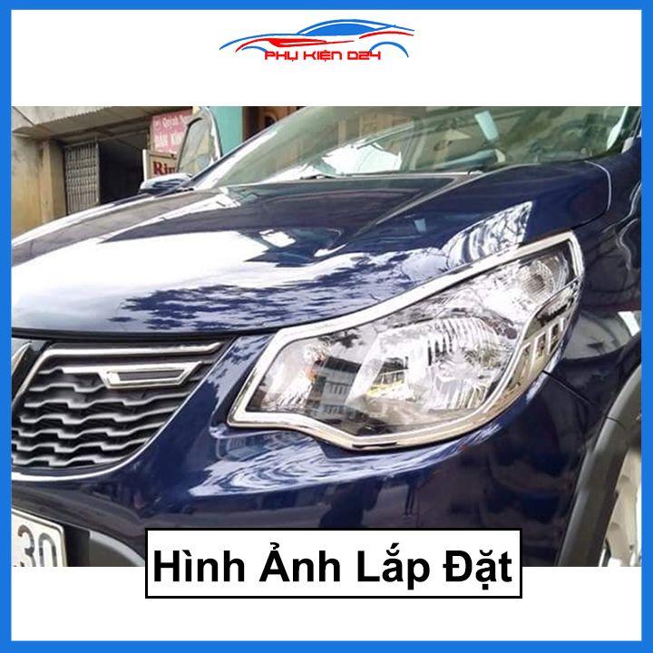 Ốp viền đèn pha hậu mạ crom Fadil 2019-2020-2021-2022 chống trầy trang trí bảo vệ xe
