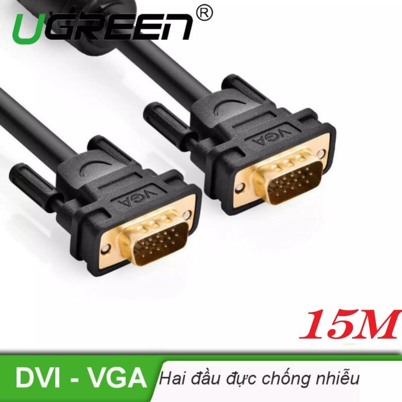 Ugreen UG11634VG101TK 15M màu Đen Cáp tín hiệu 2 đầu VGA - HÀNG CHÍNH HÃNG