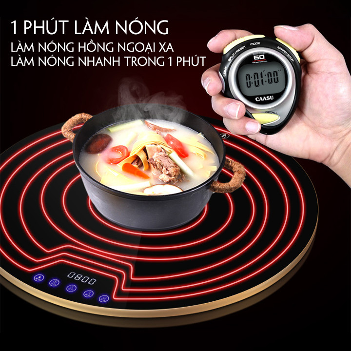 Mâm Điện Hâm Nóng Thức Ăn Giữ Nhiệt Đa Năng Chất liệu: Mặt kính cường lực chống vỡ, chống nước, chống xước Điện áp nguồn: 220v- 50Hz Công suất định mức: 300w size 60cm T386