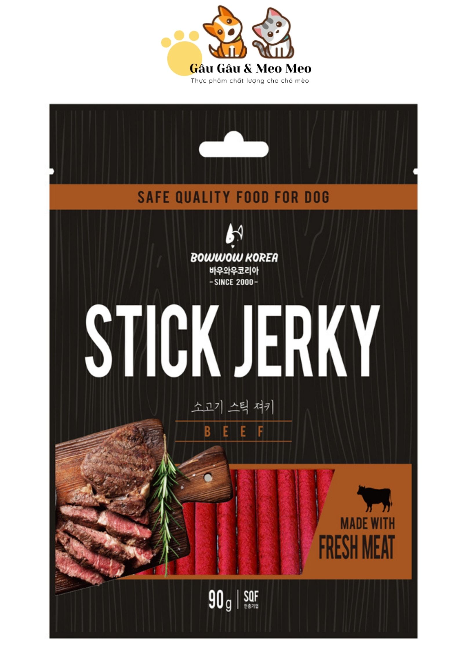 BEEF JERKY - THỊT BÒ QUE CHO THÚ CƯNG