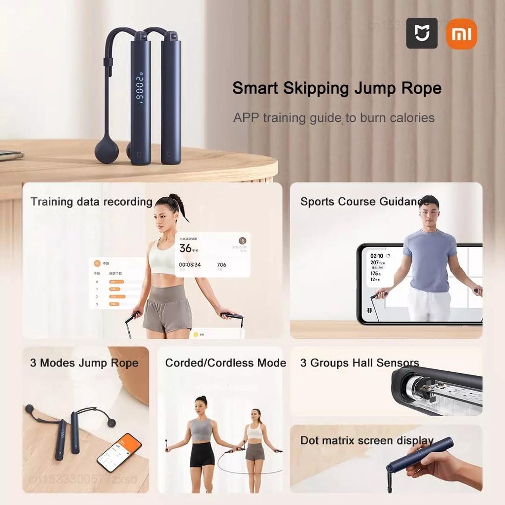 Dụng Cụ Tập Thể Dục Xiaomi mijia nhảy dây Đo Đạc Cơ Thể Giảm Căng Thẳng Tập Luyện-Hàng chính hãng