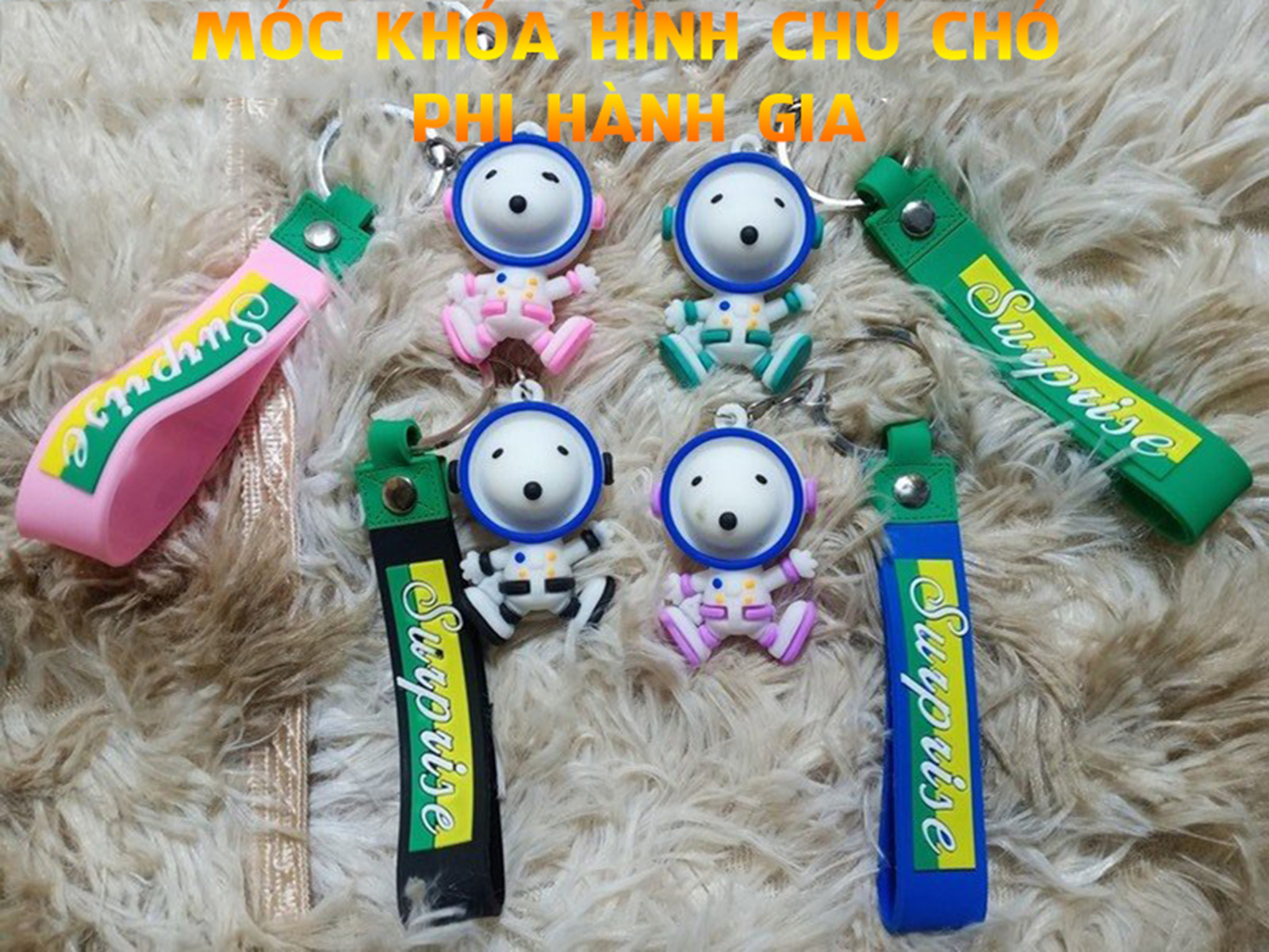Móc Khoá Hình Chú Chó Phi Hành Gia Ngộ Nghĩnh