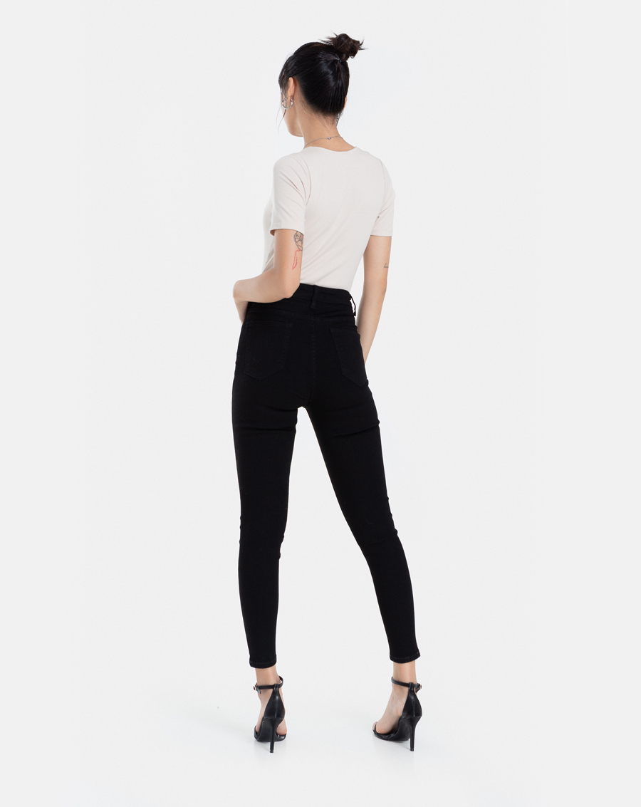 Quần Jean Dài Nữ Thời Trang JUNO Skinny Basic Trơn JNQDA004