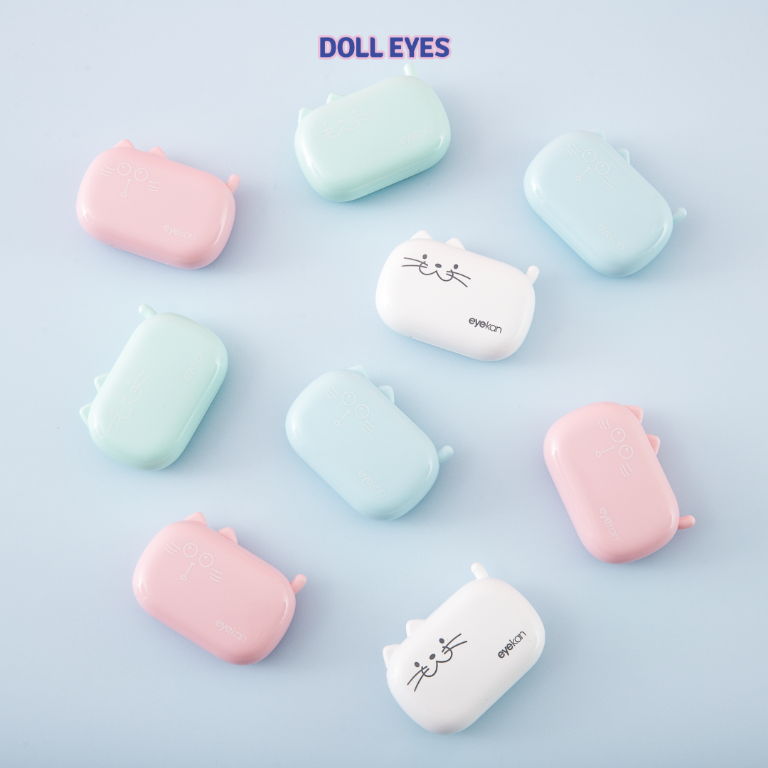 Khay Gương Bảo Quản Kính Áp Tròng DOLL EYES - MÀU RANDOM