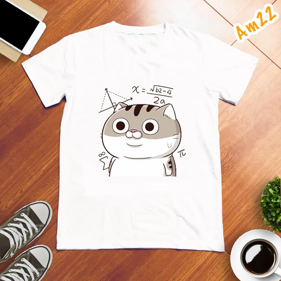Áo thun Unisex Mèo Ami Bụng Bự Siêu Dễ Thương