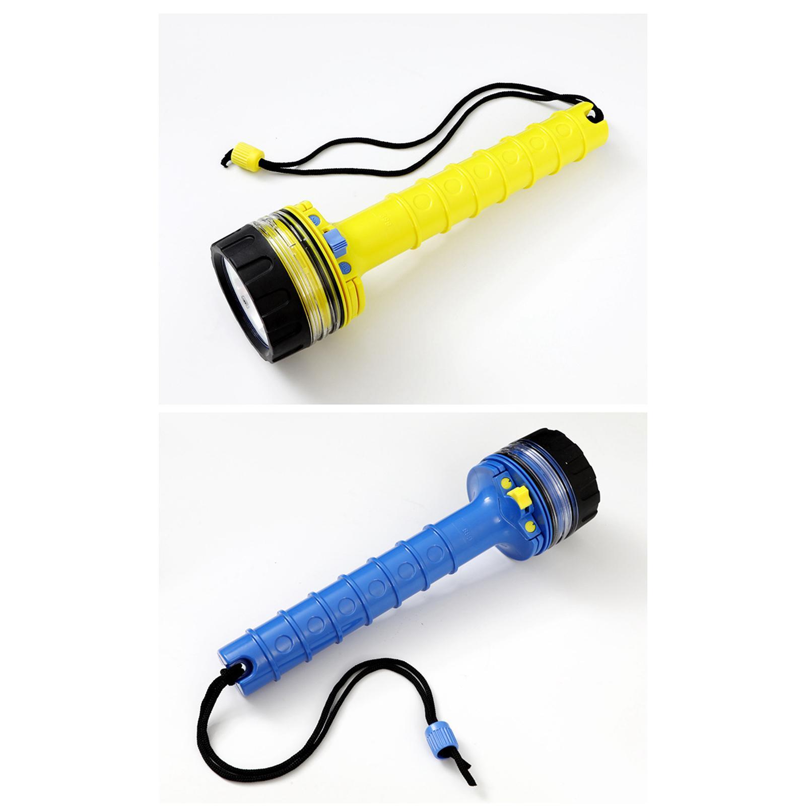 Scuba Diving Flashlight, Waterproof Dive Torch, Handheld Bright LED Torch Light Underwater Light for Night Snorkeling, Underwater Activities