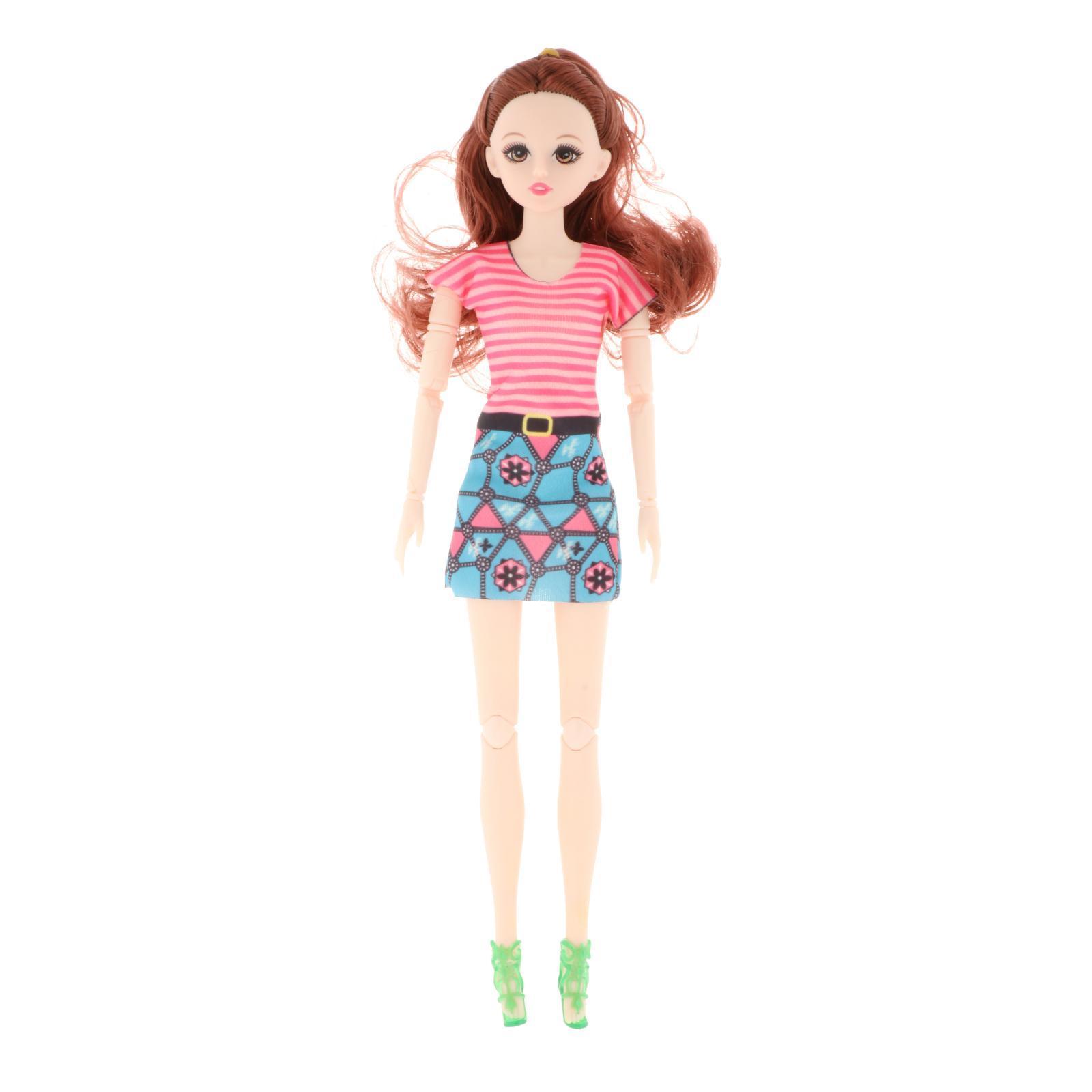 12 Inch 1/6 BJD Doll DIY Toys Full Set Clothes Shoes Gift for Girls