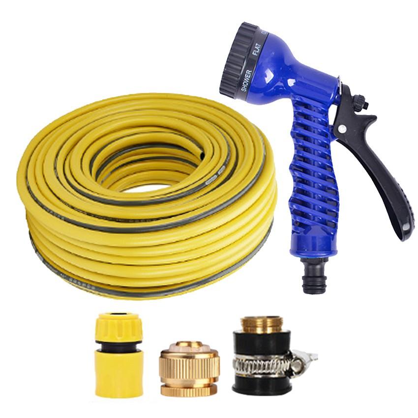 Bộ dây và vòi xịt tăng áp lực nước,rửa xe, tưới cây 3-5m  206843