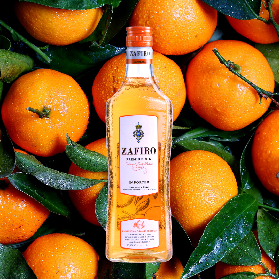 Rượu Gin Zafiro Andalusian Orange Blossom 37.5% 700ml