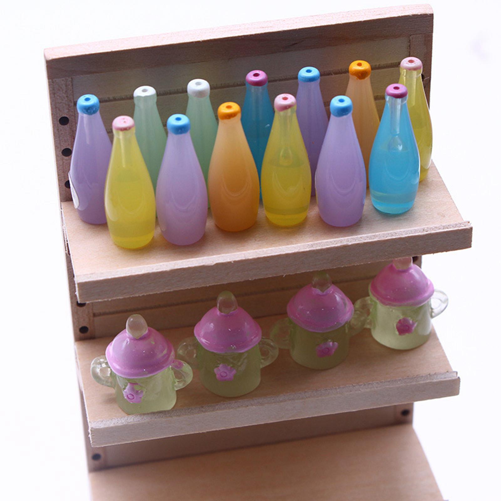 1:12 Dollhouse Display Mini Shelf Miniature Furniture Accessories Cabinet